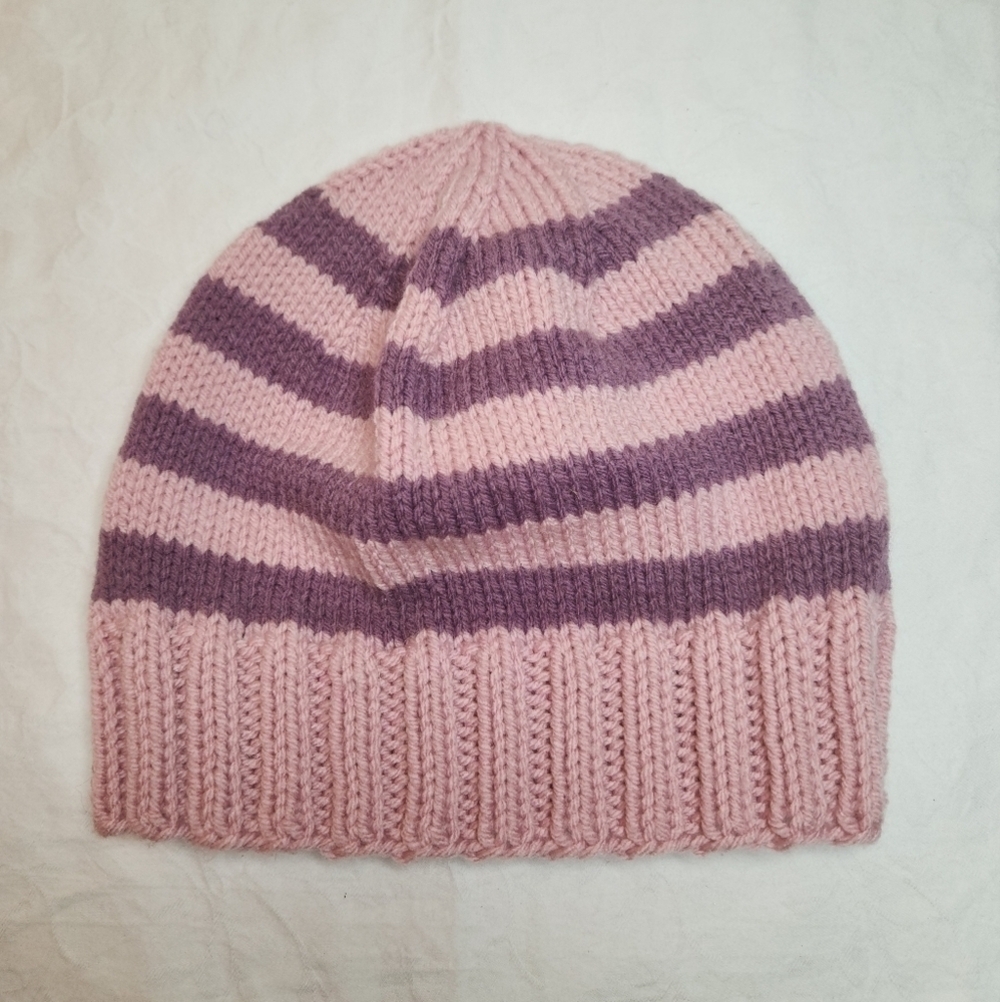 Pink & purple stripe Cheshire Cat toque